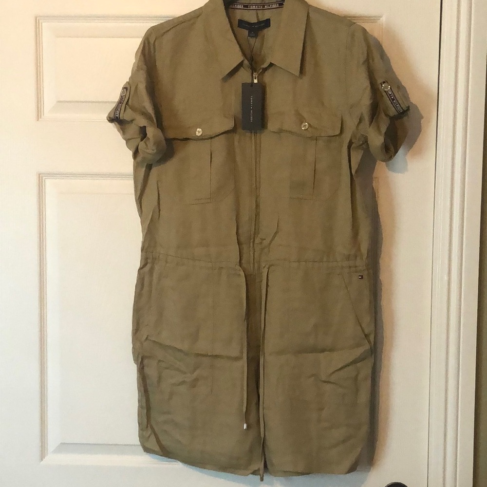 Tommy Hilfiger Khaki Romper, size Medium